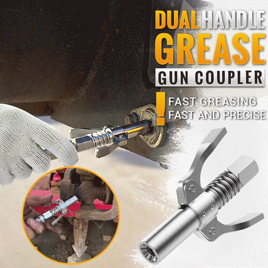 🔥Hot Sale🔥High Pressure Dual Handle Grease Gun Coupler(50% OFF)