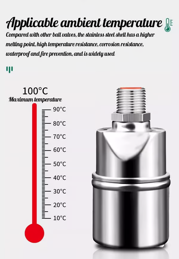 š„°2025 New Hot SaleāØ304 Stainless Steel Fully Automatic Water Level Control Float Valve