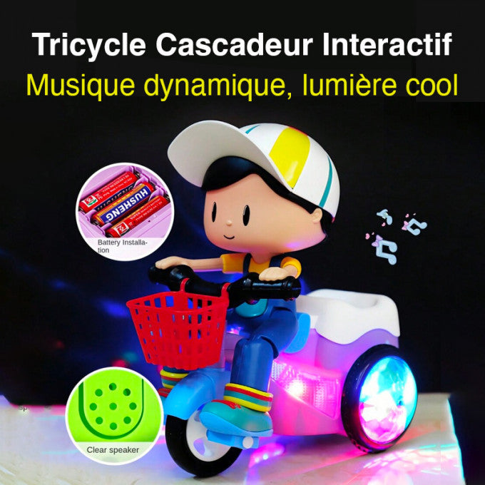 🚲 50% OFF NOW! 🎁 Acrobatic Tricycle for Kids – 360° spin, music & lights – Safe, durable & perfect for ages 1–4 ✨