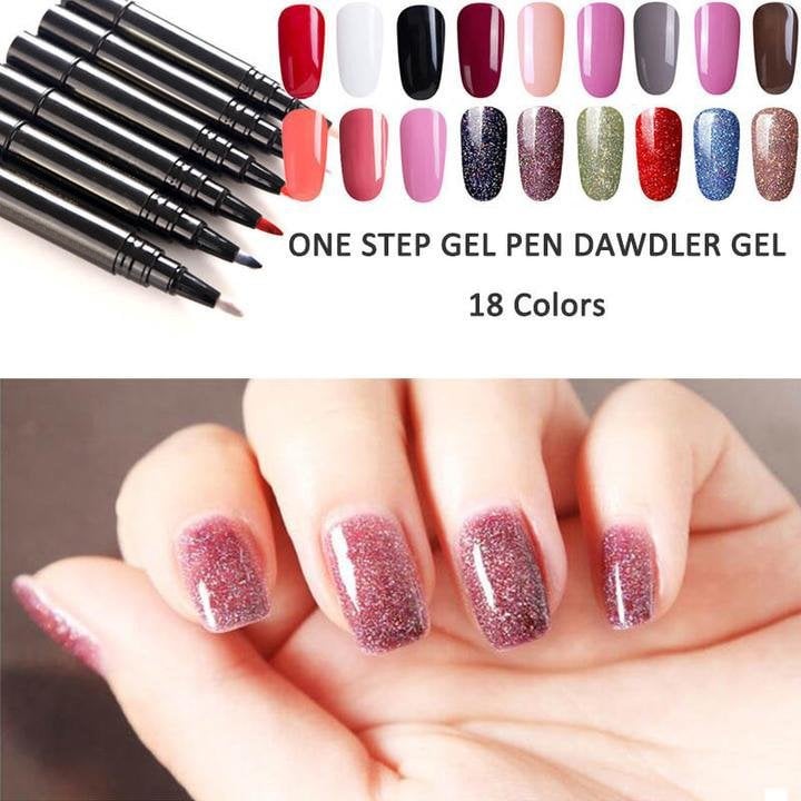 ✨One Step Nail Gel Pen🎨Free handheld mini UV nail lamp💡
