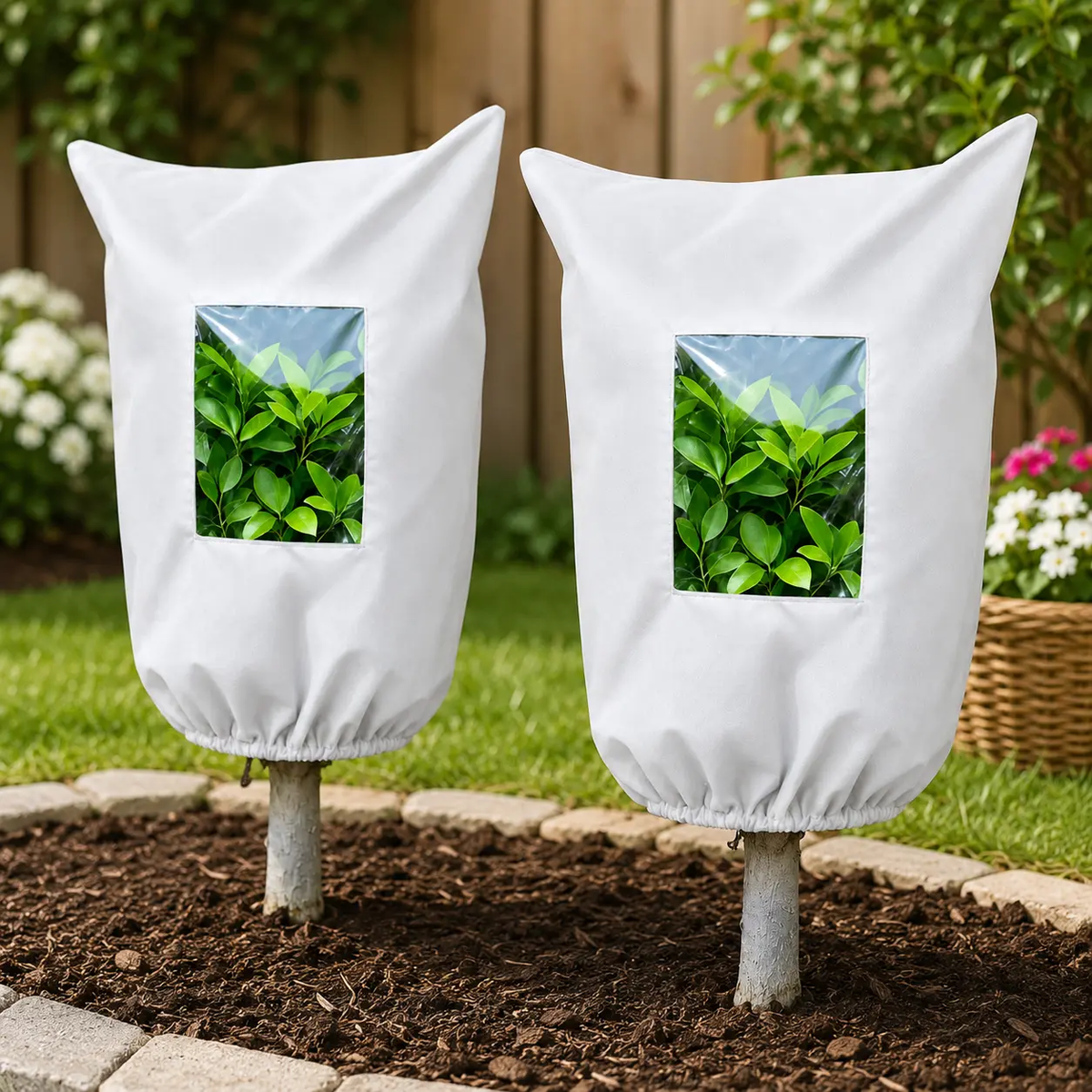 ⏳🔥LIMITED-TIME 60% OFF! ⏰WINTER GARDEN ESSENTIAL | Plant Frost Protection Cover – Breathable Reusable Cover for Shrubs, Pots & Young Trees
