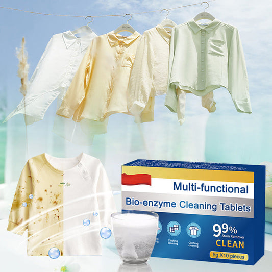 🔥 BUY 1 GET 1 FREE! ✨ Enzyme Cleaning Tablets - Deep Cleaning & Stain Removal for Toilets & Drains with Natural Formula 🚽✨