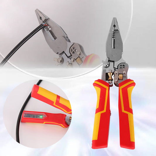 🧰8-in-1 Multifunctional Wire Stripper with Electricity Measurement