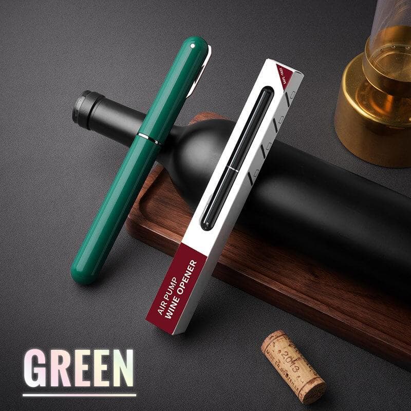 Air Pump Wine Bottle Opener - Quick Cork Removal Tool with Safety Pressure Release