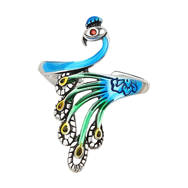 ⏳Limited-time 50% off⏰Charming Adjustable Vintage Peacock Ring🦚💍
