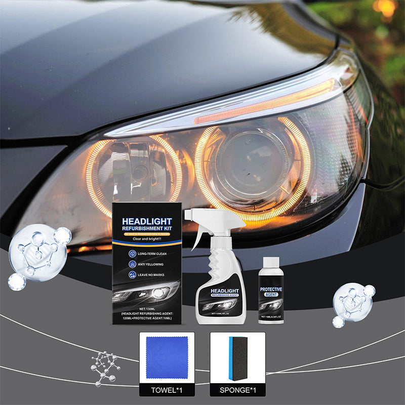 🚗Headlight Restorer🔧Renews old lights to ‘Brand New’ in just 2 mins with astonishing, long-lasting brilliance for safer nights🚘