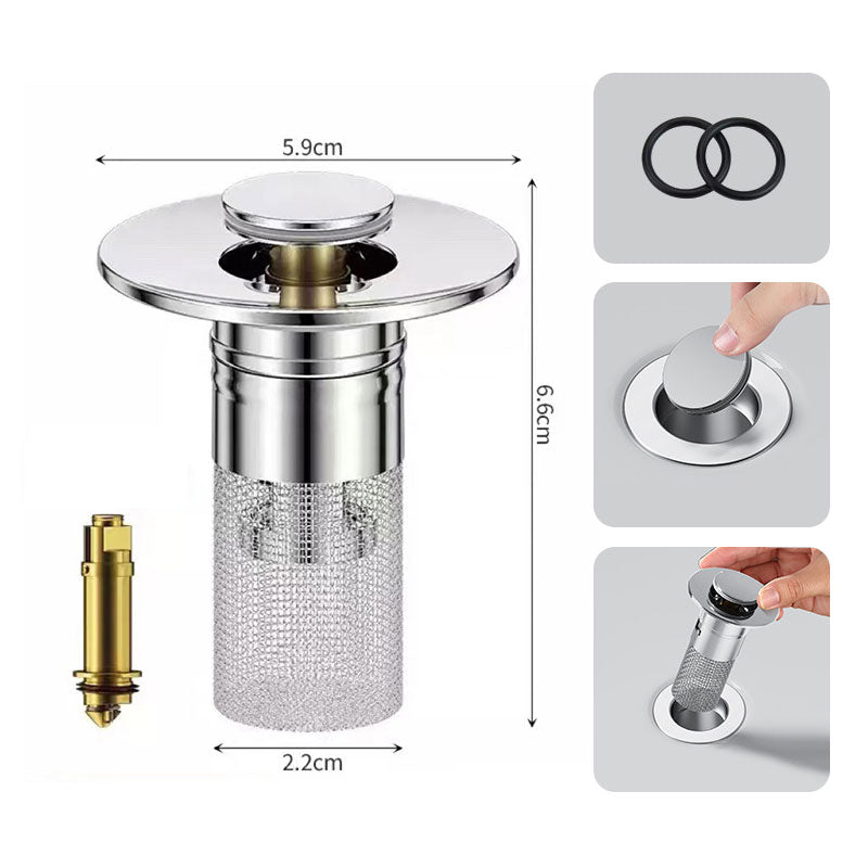 ⏳🔥LIMITED-TIME 50% OFF! ⏰ BUY 1 GET 1 FREE !! 🔥 Stainless Steel Floor Drain Filter – Stop Hair Clogs Before They Start 💧