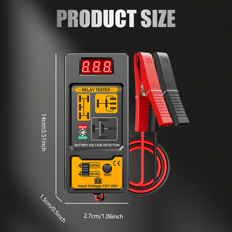 🔥Automotive Relay Voltage Tester with LED Indicator