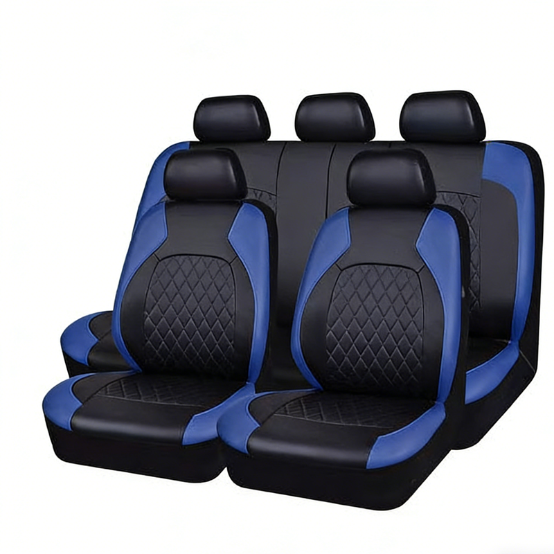 📢📢50% OFF⏰🚗9-Piece Universal Fit Leather Car Seat Cover Set