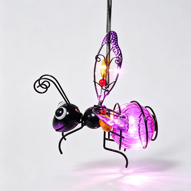Colorful LED Hanging Insect Decor Light