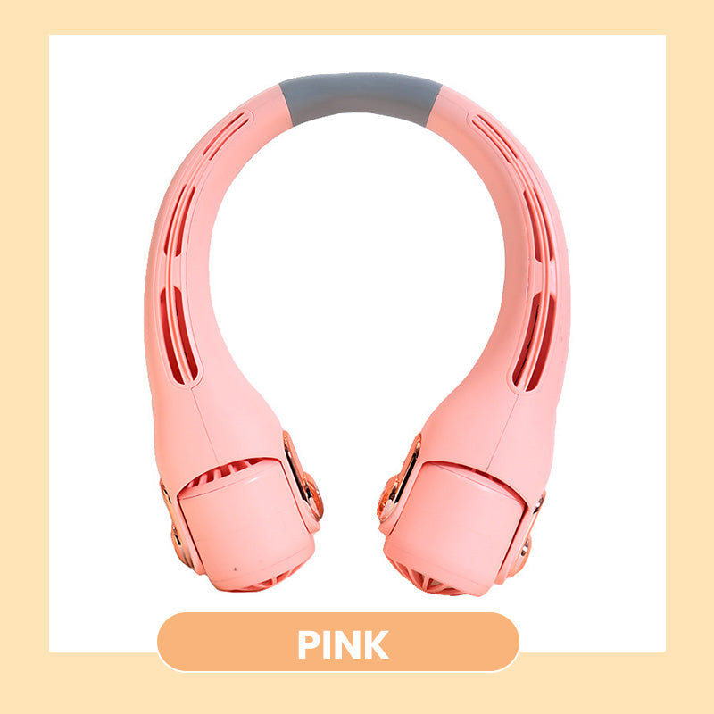 🌬️ Portable Bladeless Neck Fan with Adjustable Airflow — Whisper-Quiet Operation, Great for Indoor & Outdoor