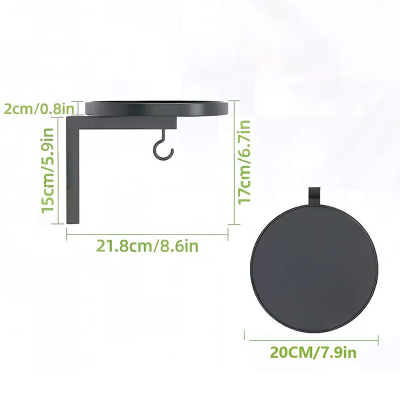 Wall-Mounted Metal Bird Bath Basin