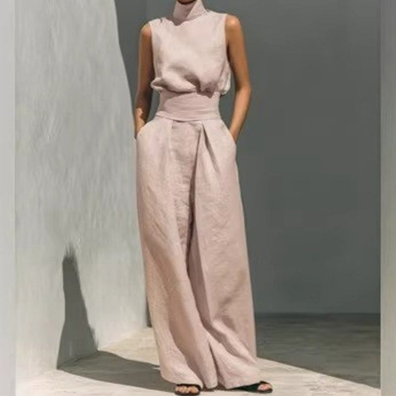 Top & Wide-Leg Pant 2-Piece Set