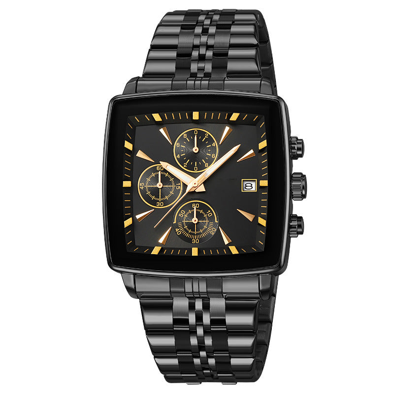 Men's Classic Square Dial Quartz Watch