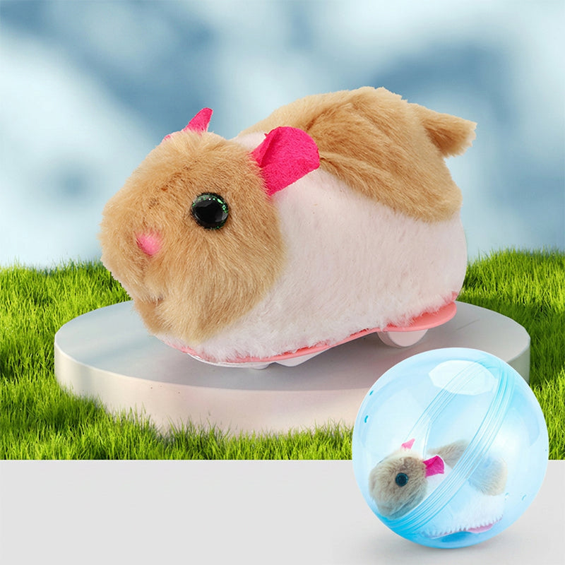 Electric Plush Hamster Rolling Ball Toy for Babies