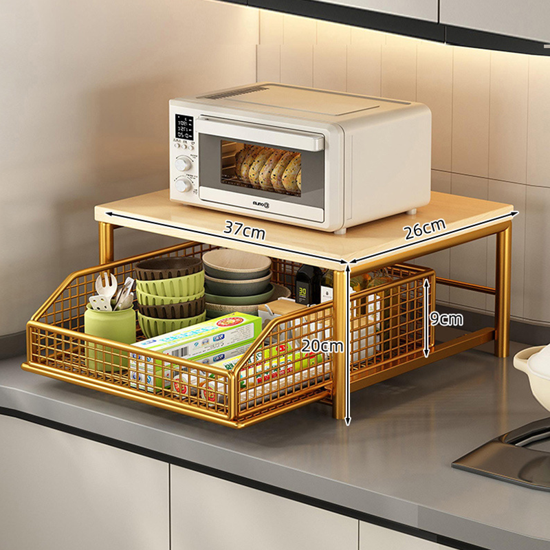 ๐ฅ50% OFF NOW! ๐ณ 2-Tier Microwave Stand with Slide-Out Drawer โ Heavy-duty, space-saving & sturdy โ Perfect for kitchen, office & dorm counters ๐