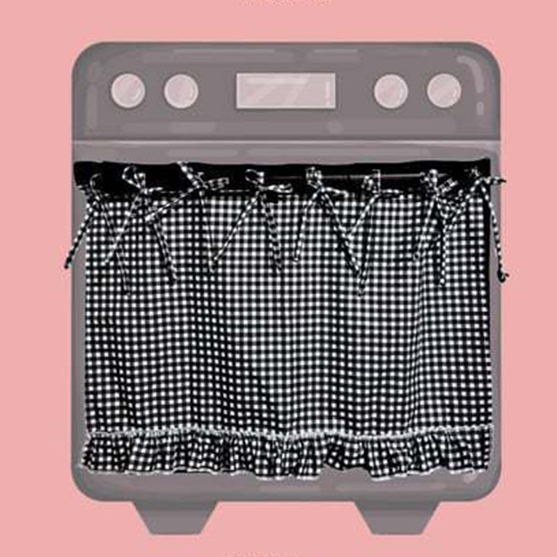 Farmhouse Ruffled Oven Door Skirt