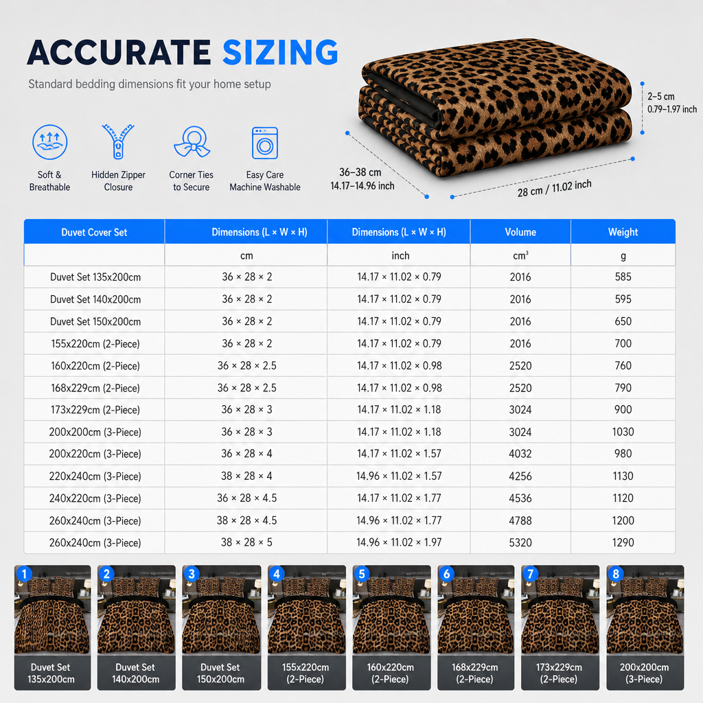 ⏳🔥LIMITED-TIME 50% OFF! ⏰🛏️ Duvet Cover Bedding Set, Digital Print – Polyester, With Matching Pillowcases🐆