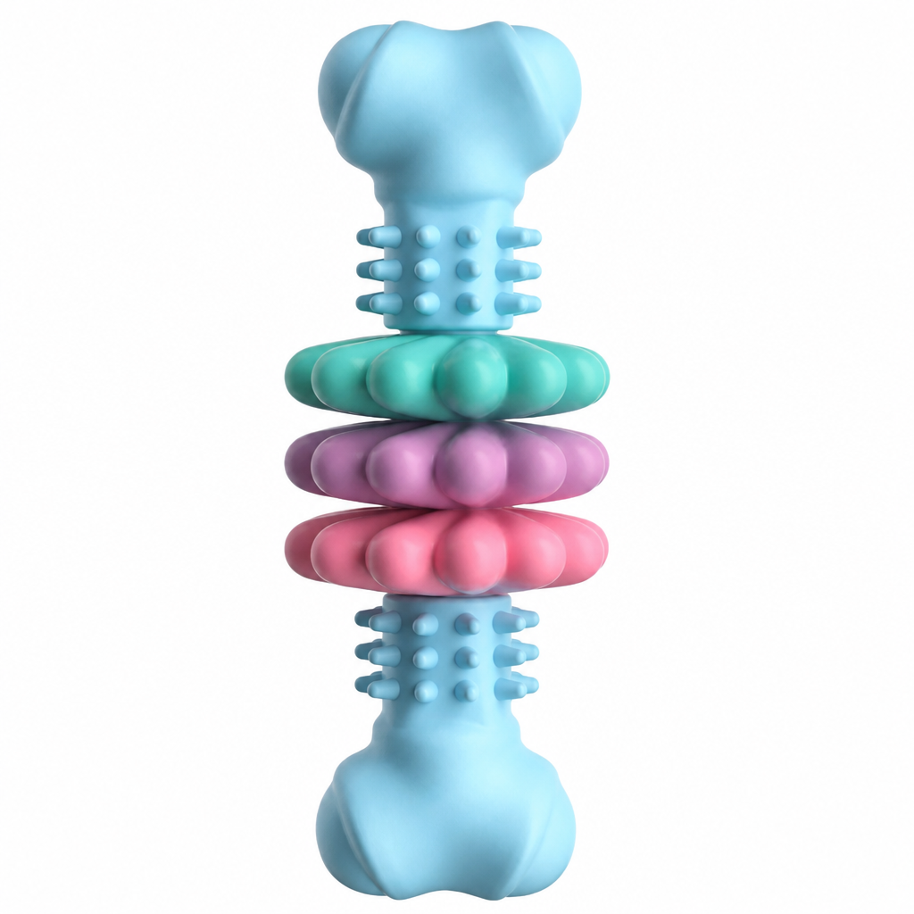 🐕Durable TPR Bone-Shaped Dog Chew Toy – Bite-Resistant & Teething-Friendly for Large Dogs 🦴