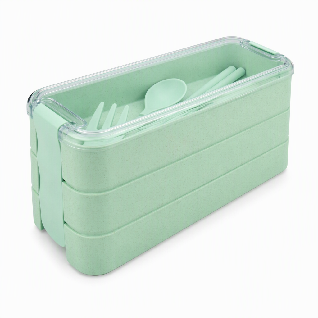 ⏳Time-Limited Special⏰Pack Fresh Meals Instantly! 3-Layer Bento Lunch Box with Cutlery