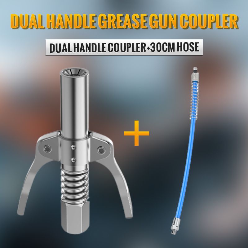 🔥Hot Sale🔥High Pressure Dual Handle Grease Gun Coupler（50% OFF）