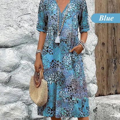 💥2026 Hot Sale 50% OFF🤩Safari Chic Leopard Dress