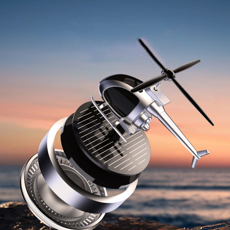 📢📢50% OFF !! ⏰ Metal Solar Helicopter Air Freshener