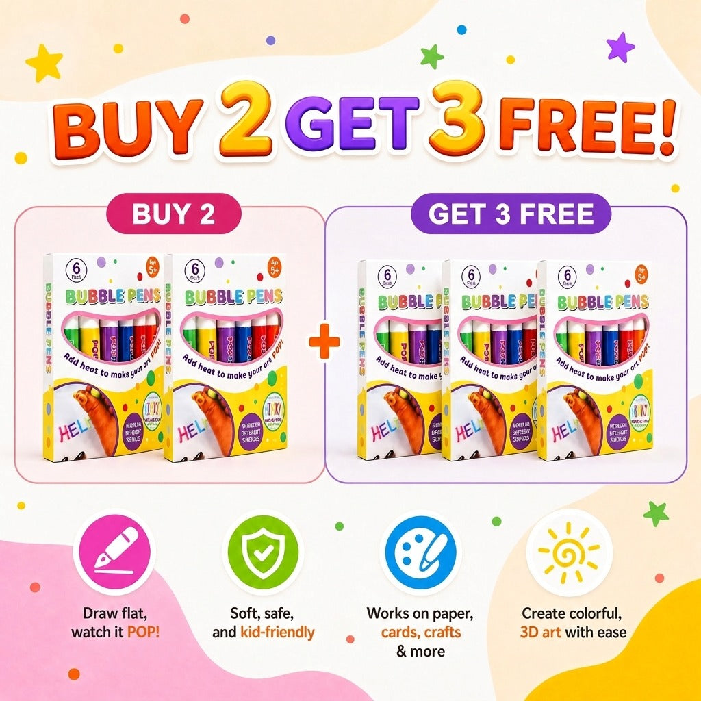 ❄️🎁Christmas Promotion✨ BUY 1 GET 1 FREE !  | Just $19.99🔮Magic Pen – Draw 3D with one stroke!🎄 DIY Bubble Popcorn Drawing Pens 🔥