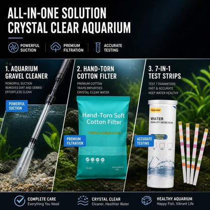 🎉Limited Time 50% OFF💦No more worries about poor water quality during water changes🔥Electric Aquarium Gravel Cleaner✨