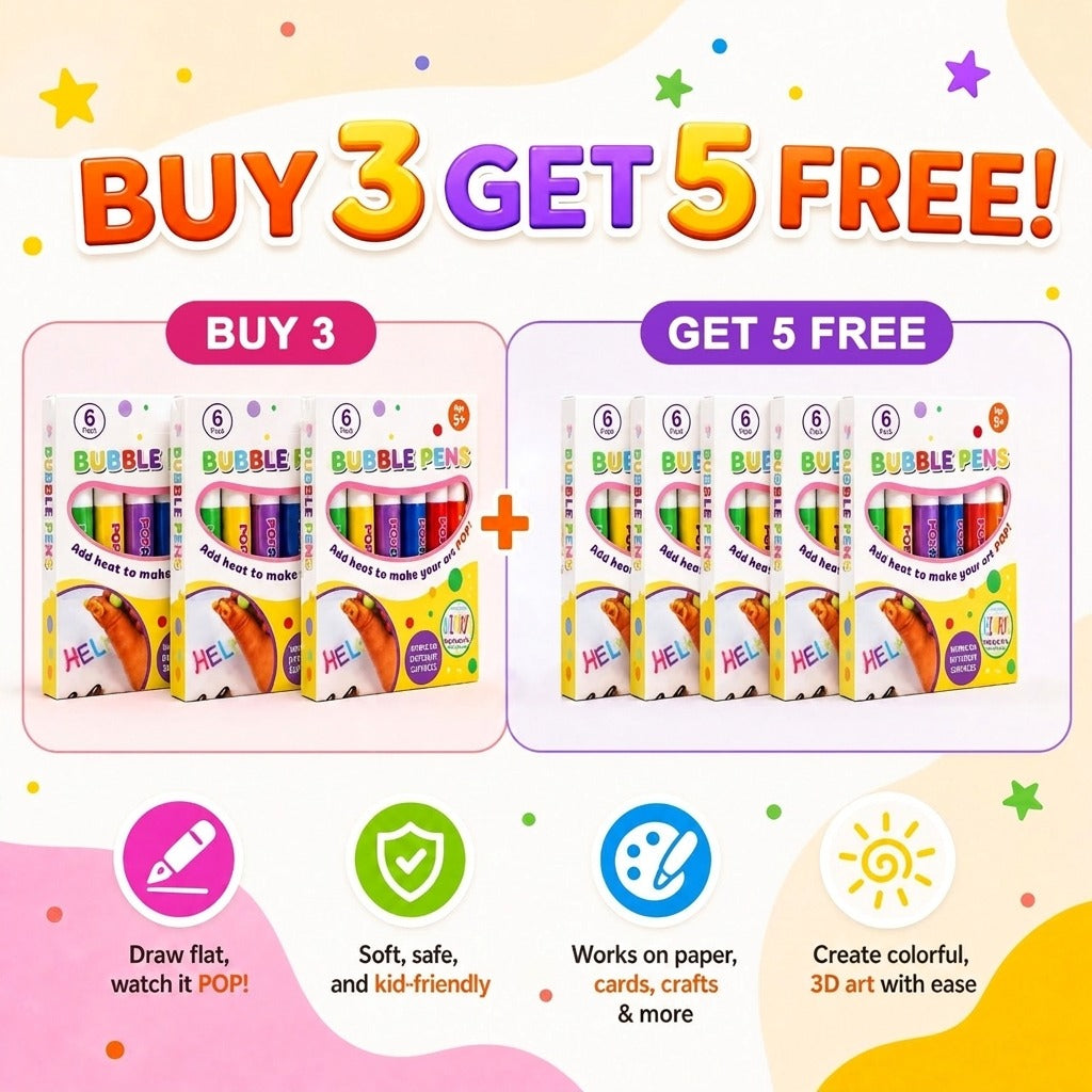 ❄️🎁Christmas Promotion✨ BUY 1 GET 1 FREE !  | Just $19.99🔮Magic Pen – Draw 3D with one stroke!🎄 DIY Bubble Popcorn Drawing Pens 🔥