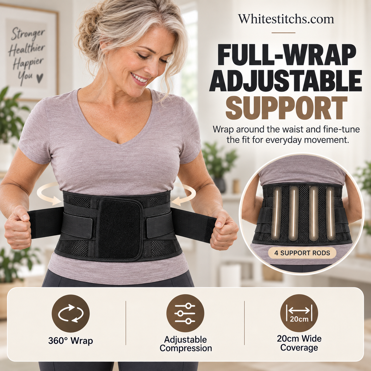 ⏰Breathable Posture Corrector - Back Pain Relief & Tummy Control