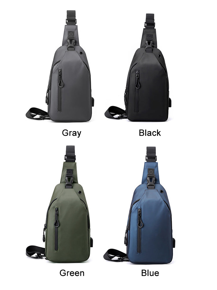 🎒 LIMITED-TIME 50% OFF! ✨ Adjustable Oxford Cloth Crossbody Chest Bag – Slim, Multi-Pocket, Lightweight 🖤
