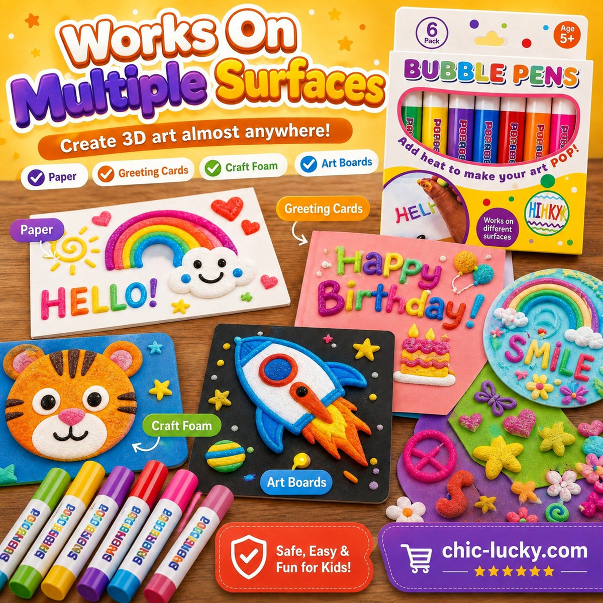 ❄️🎁Christmas Promotion✨ BUY 1 GET 1 FREE !  | Just $19.99🔮Magic Pen – Draw 3D with one stroke!🎄 DIY Bubble Popcorn Drawing Pens 🔥