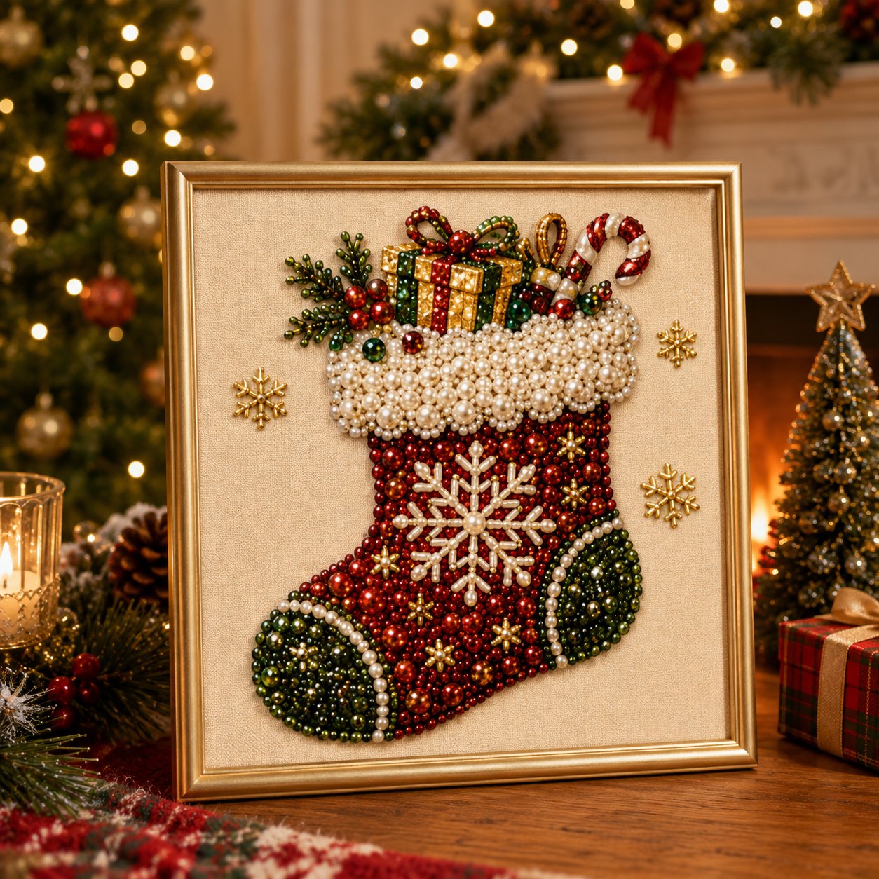 🎄🎊Christmas Special 50% Off! 🎅Boost your Christmas atmosphere! 🦌Favorite for DIY lovers!💎DIY Christmas Pearl Art Kit