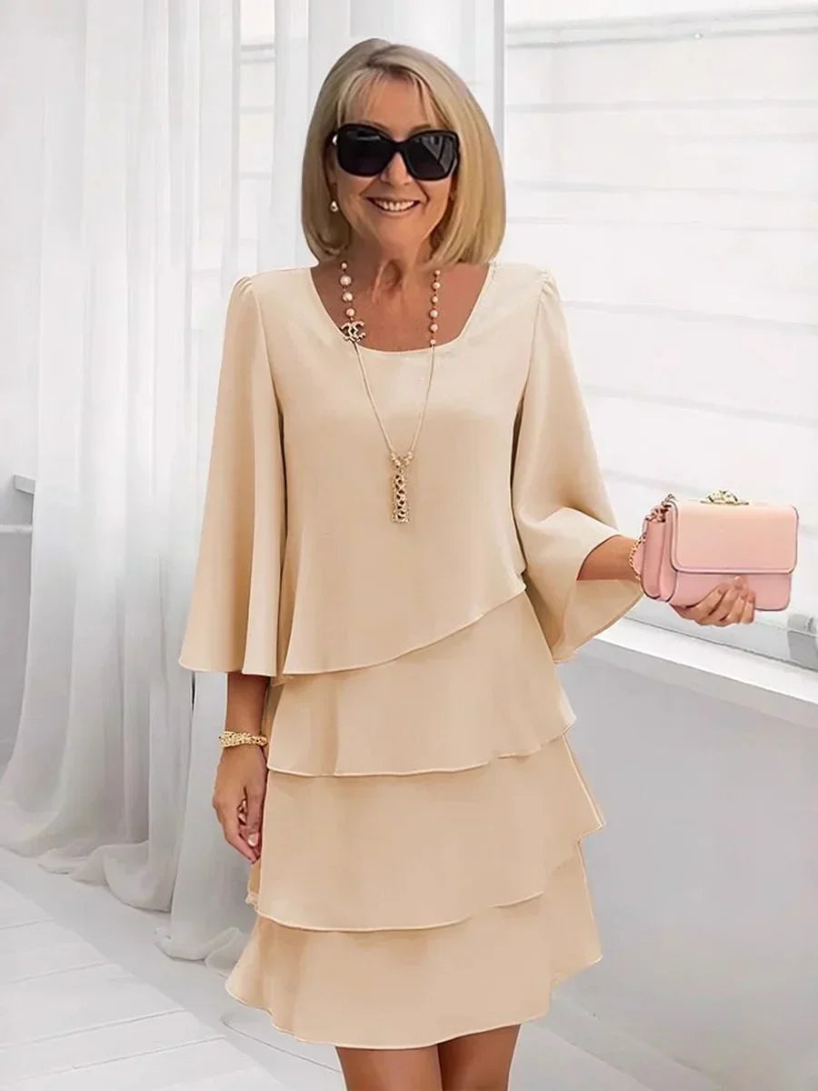 ✨Women's Tiered Ruffle Dress with Flared Sleeves