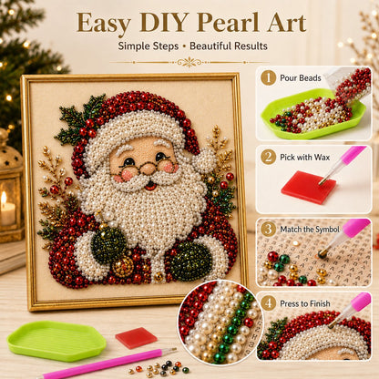 🎄🎊Christmas Special 50% Off! 🎅Boost your Christmas atmosphere! 🦌Favorite for DIY lovers!💎DIY Christmas Pearl Art Kit