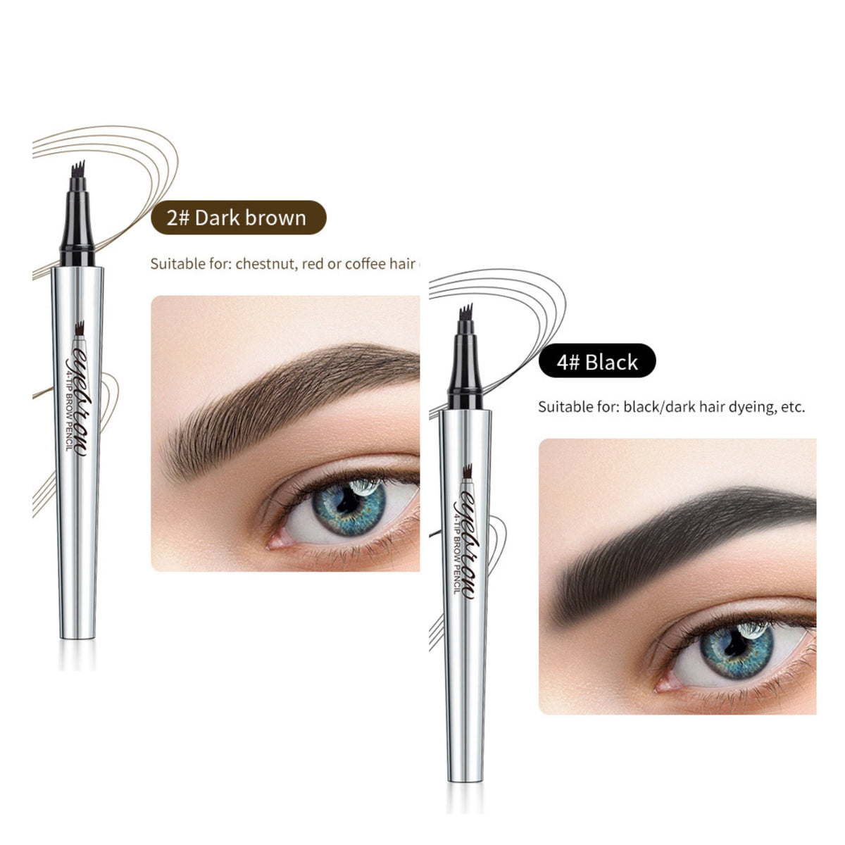 💥Buy 1 Get 1 Free🎉High Quality 3D Waterproof Microblading Eyebrow Pen 4 Fork Tip Tattoo Pencil