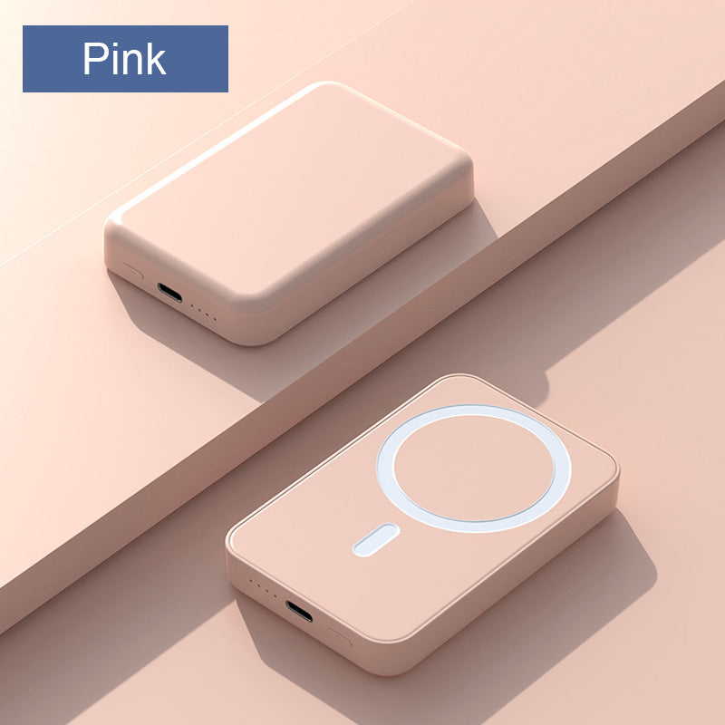 15W Wireless Magnetic Power Bank - 5000mAh/10000mAh Fast Charging Portable Charger