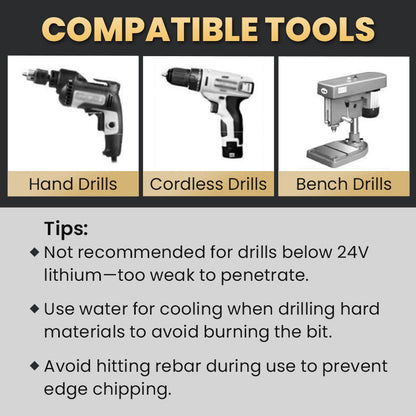⏳Time-Limited Special⏰4-Flute Eccentric Drill Bit Kit – Titanium-coated & multi-material ✨
