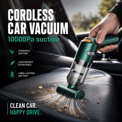 ⏰🔥LIMITED TIME 50% OFF!🔥50K+ SOLD!🧹 Cordless Car Vacuum – 10000Pa Suction & 4000mAh Battery 🚗