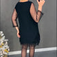 Black-Short  Evening Dress