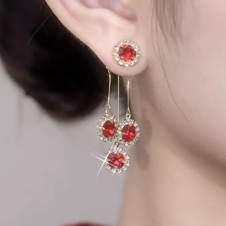 🔥2026 New Arrival ＆ Hot Sale ＆ 50％ Off🔥Zircon Round Petal Earrings – Hypoallergenic, Real Gold Plated & Dazzling Diamond Sparkle 💛