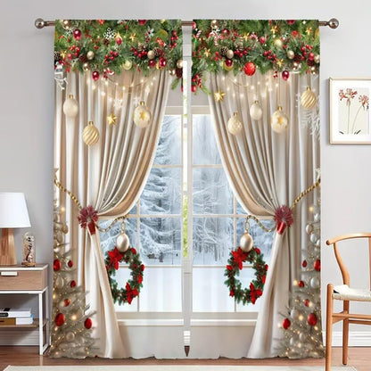 🎅 Christmas Sale 50% OFF🎄 Christmas Style Curtains🏡