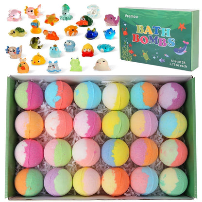 🛁 Ocean Theme Bath Bombs🌊60g*12 Pcs, Foamy Bath Time & Fun Gift Idea ✨