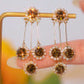 🔥2026 New Arrival ＆ Hot Sale ＆ 50％ Off🔥Zircon Round Petal Earrings – Hypoallergenic, Real Gold Plated & Dazzling Diamond Sparkle 💛