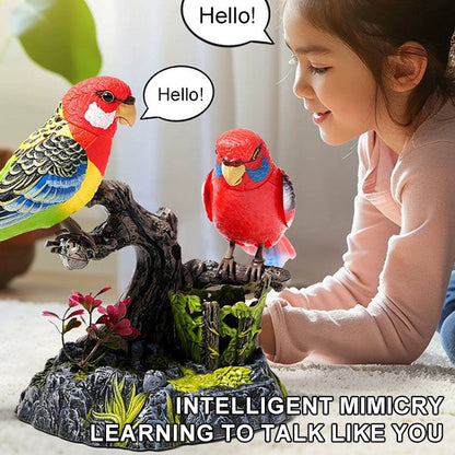 🔥HOT SALE🦜Electric battery-powered voice-controlled parrots
