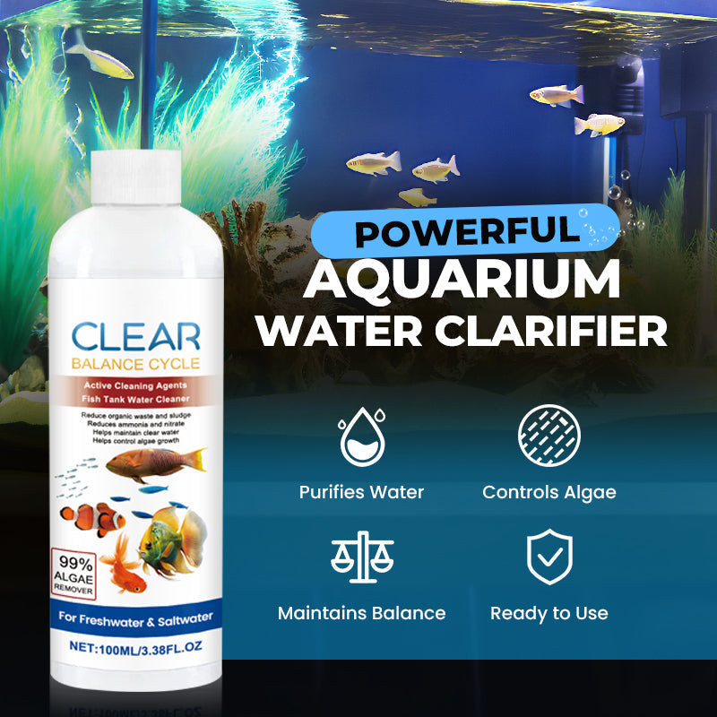 🐠BUY MORE GET MORE FREE💧Powerful Aquarium Water Clarifier – Clears Cloudy Water, Safe for Fish & Fast-Acting🌿