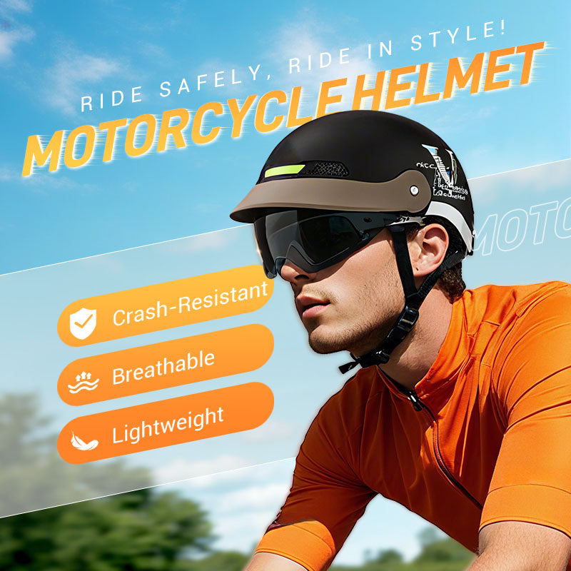 🥳2026 HOT SALE🥳💞50K+ SOLD!🏍️Breathable Lightweight Helmet – Crash-resistant shell, airflow design. Stays cool & secure. Ideal for senior riders👴✅