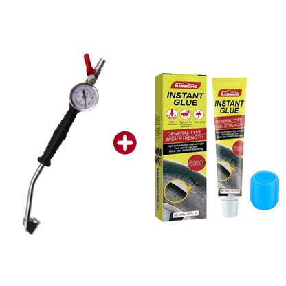 🔧50% OFF NOW!🚗Tire Inflator Gun with Pressure Gauge – Integrated Gauge, Dual-Head Chuck & Ergonomic Grip 💨