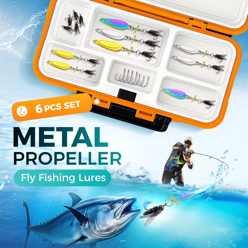 🎣LIMITED-TIME 50% OFF!⚡Metal Propeller Fishing Lure – Sharp Attraction, Smooth Rotation🎯